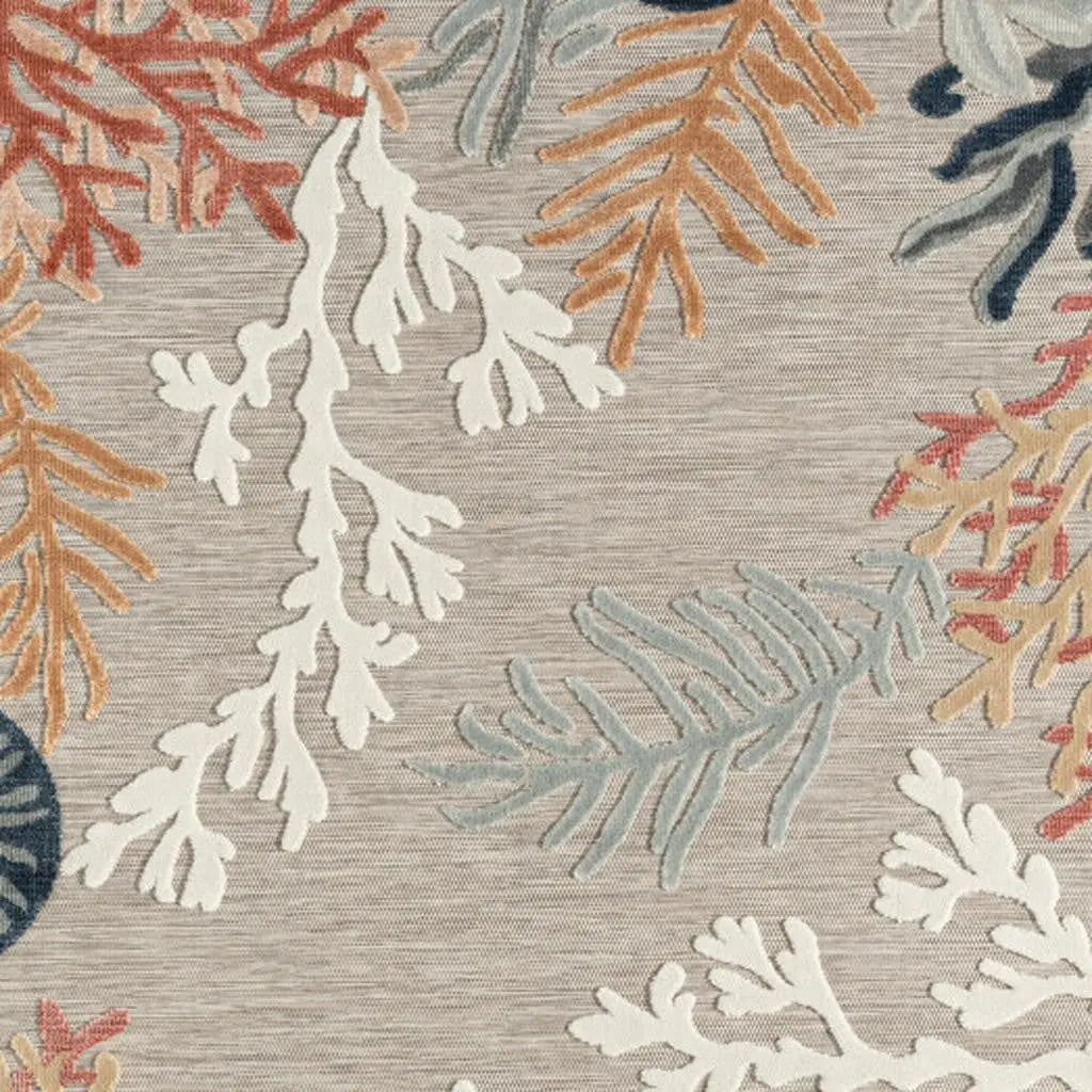 8' X 10' Blue And Gray Indoor Outdoor Area Rug Homeroots Outdoor