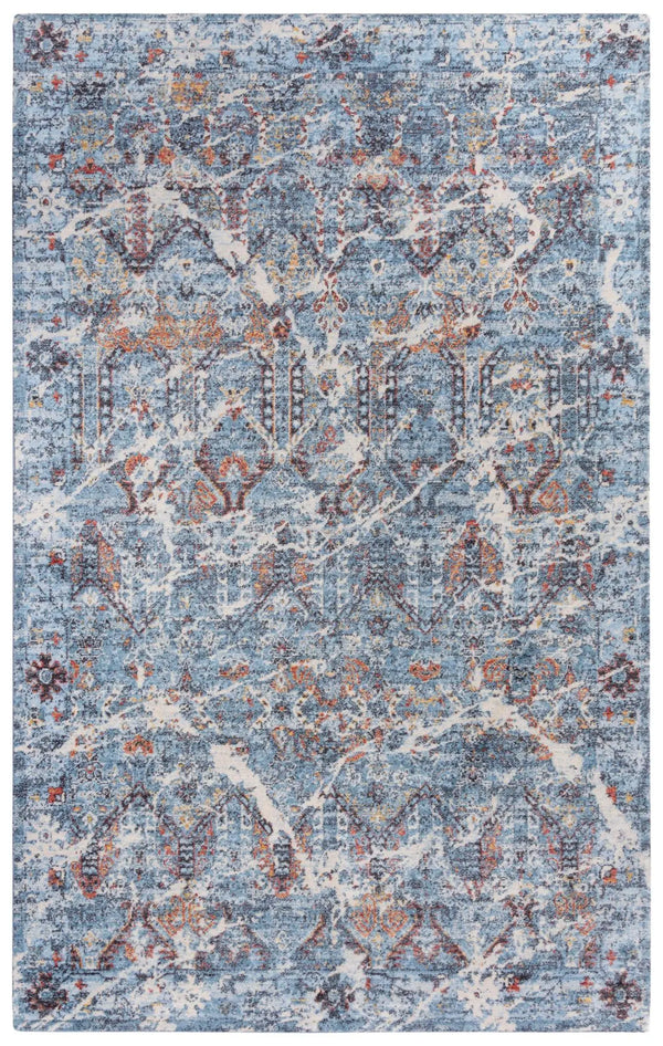 8' X 10' Blue Beige And Ivory New Zealand Lambs Wool Abstract Hand Carved Handmade Area Rug Homeroots Home Decor