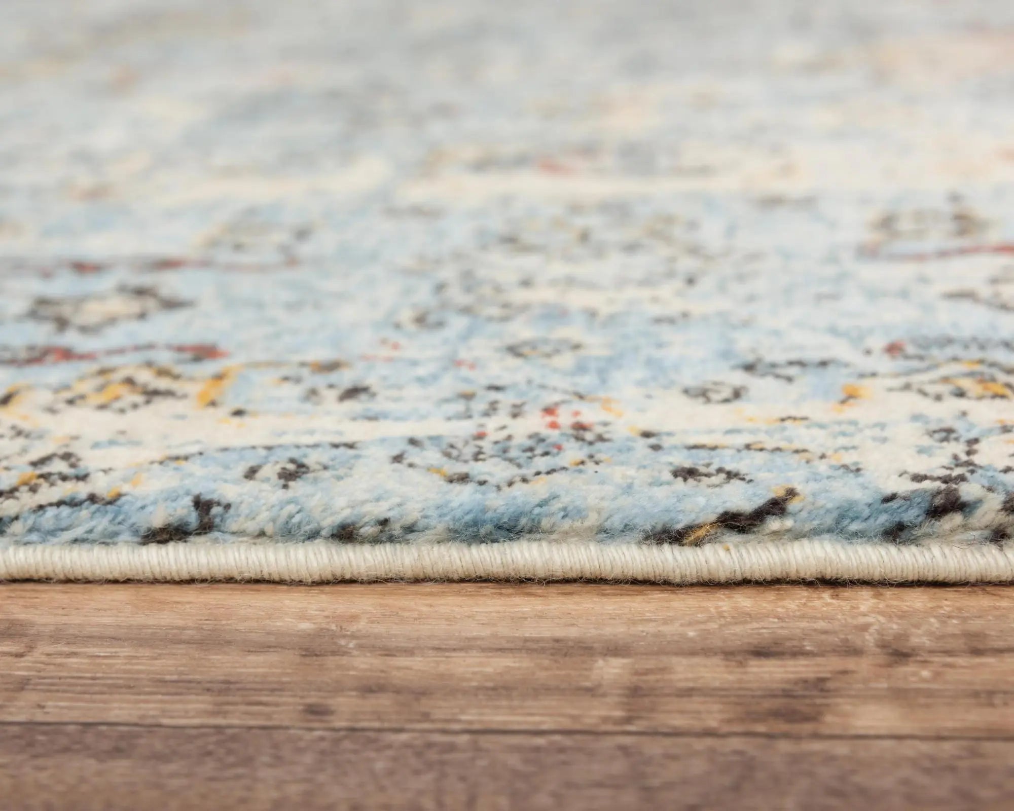 8' X 10' Blue Beige And Ivory New Zealand Lambs Wool Oriental Hand Carved Handmade Area Rug Homeroots Home Decor