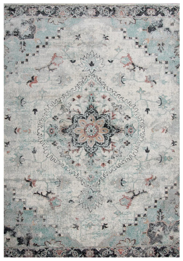 8' X 10' Blue Charcoal And Ivory Abstract Area Rug Homeroots Home Decor