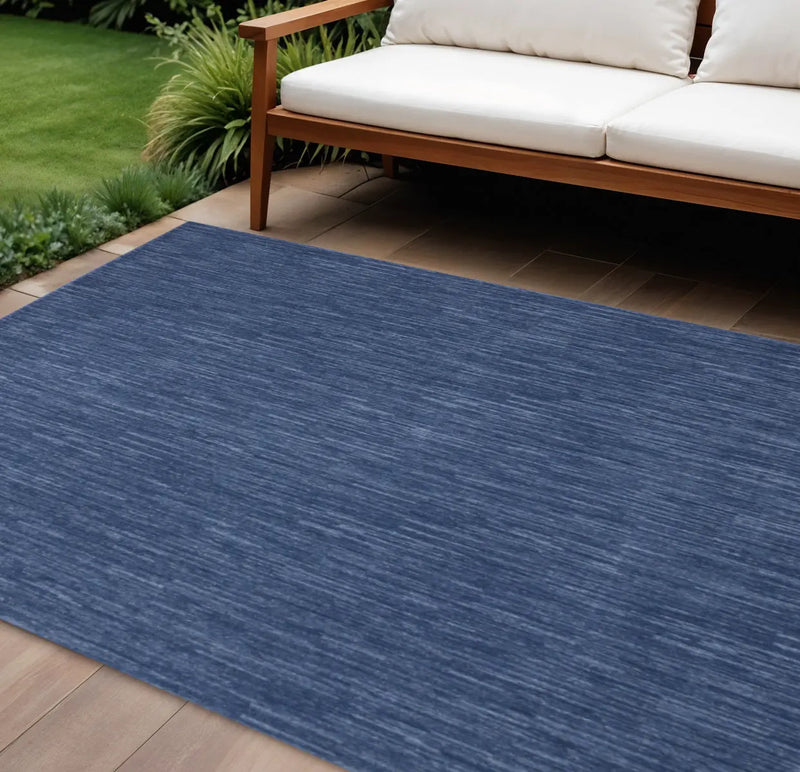 8' X 10' Blue Indoor Outdoor Area Rug - GreatEagleInc