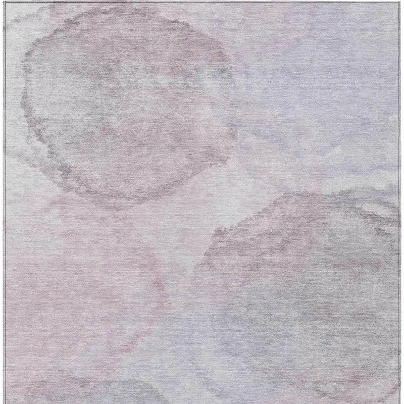 8' X 10' Blush And Gray Abstract Washable Indoor Outdoor Area Rug Homeroots Outdoor