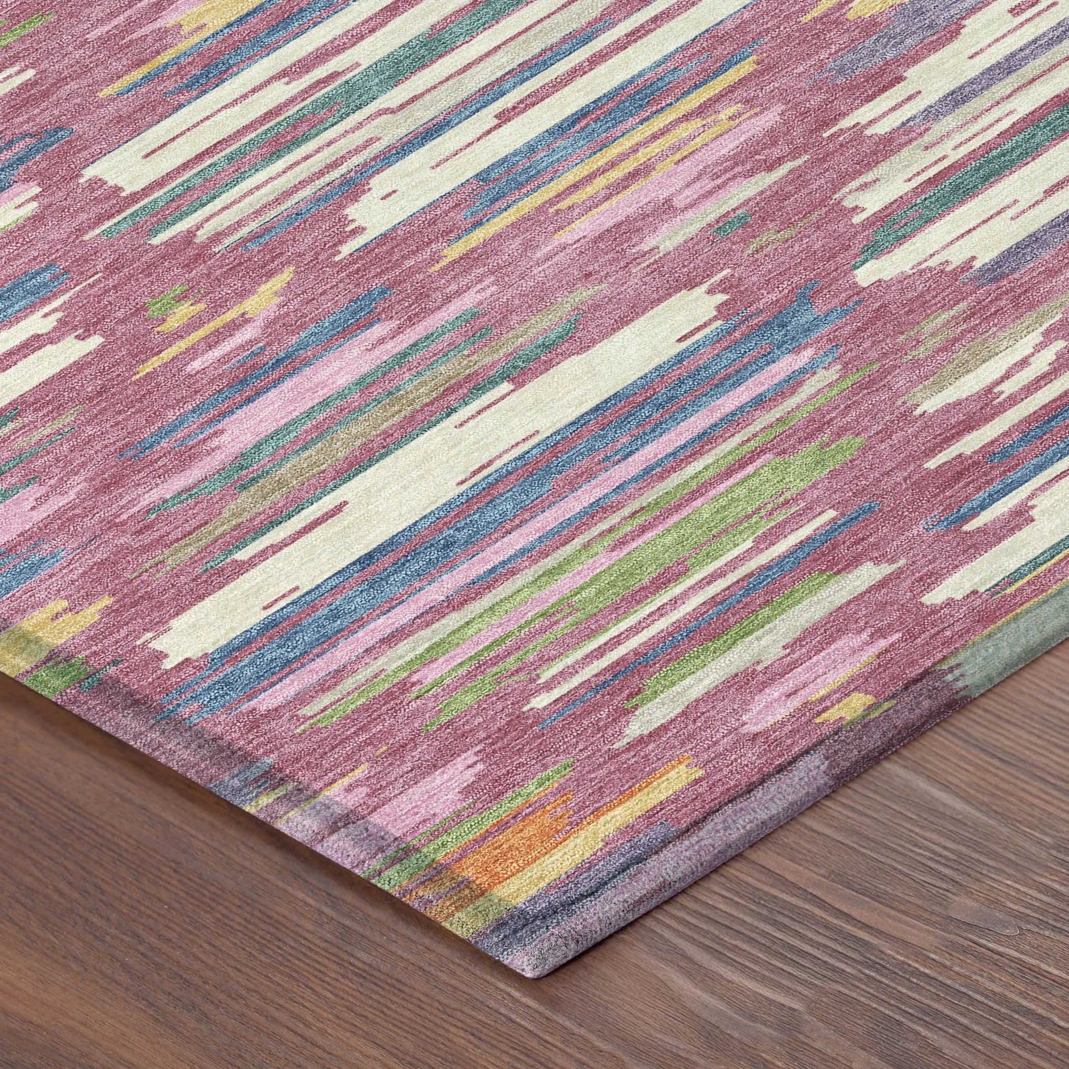 8' X 10' Blush And Ivory Southwestern Washable Indoor Outdoor Area Rug Homeroots Outdoor