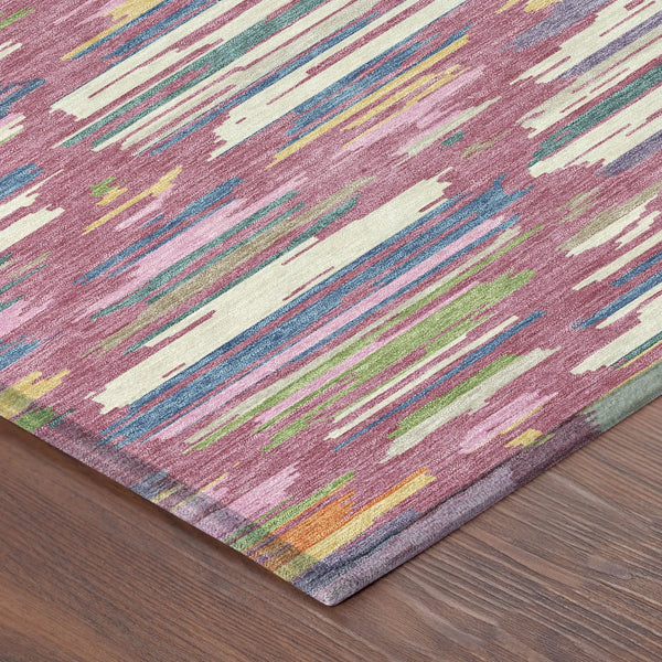 8' X 10' Blush And Ivory Southwestern Washable Indoor Outdoor Area Rug Homeroots Outdoor