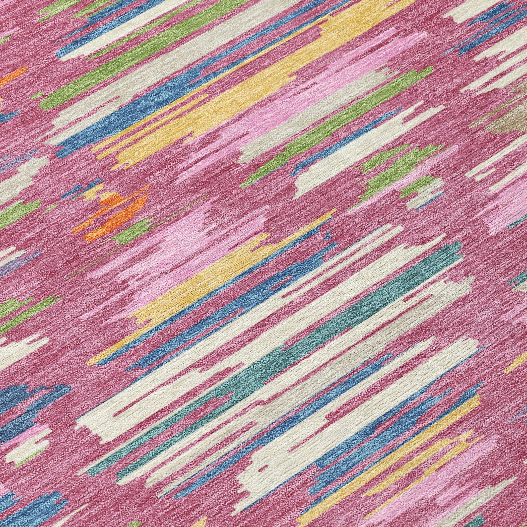8' X 10' Blush And Ivory Southwestern Washable Indoor Outdoor Area Rug Homeroots Outdoor