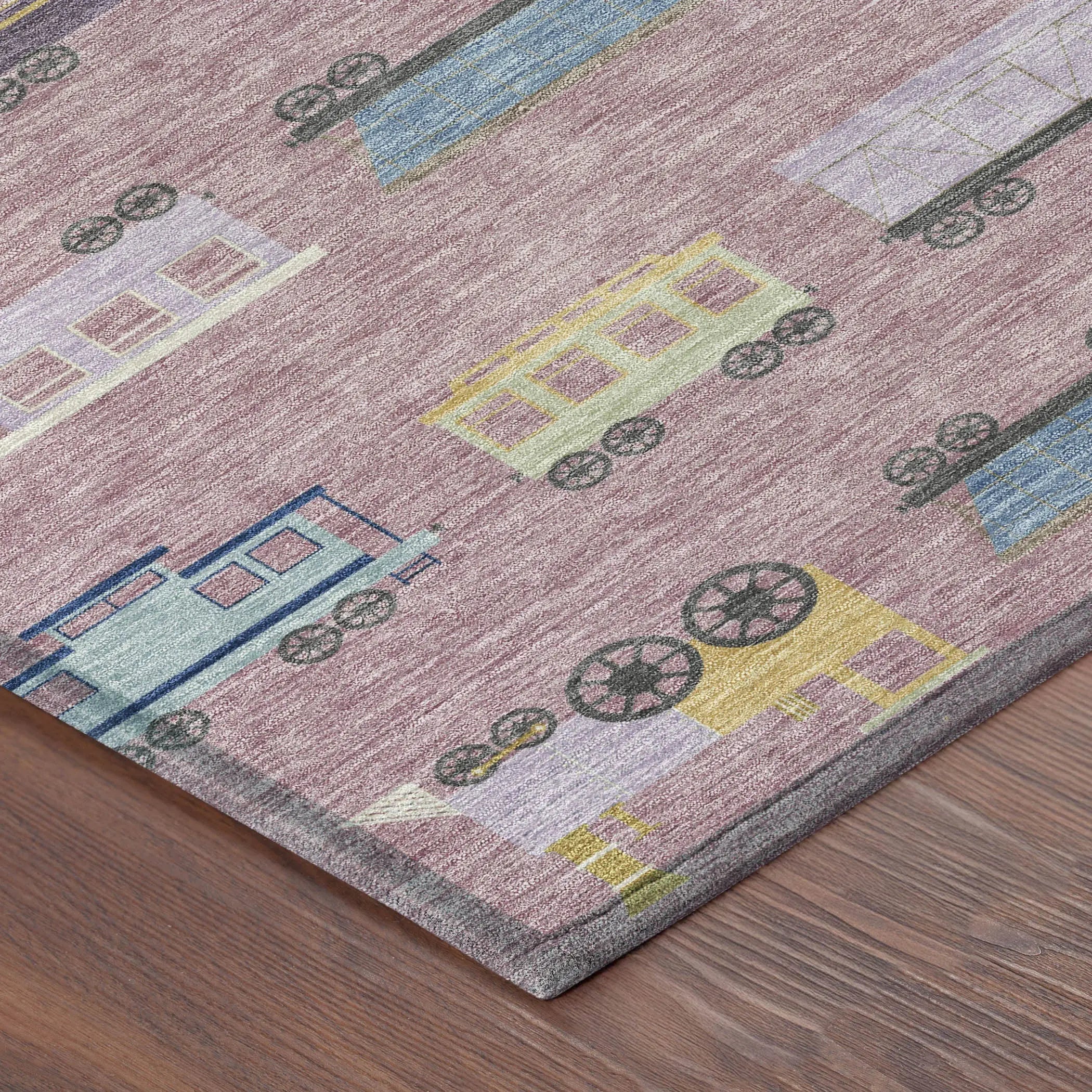 8' X 10' Blush And Pink Abstract Washable Indoor Outdoor Area Rug Homeroots Outdoor