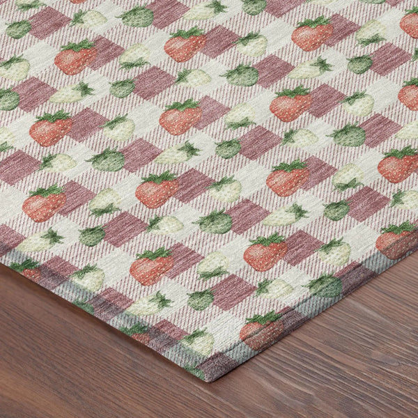 8' X 10' Blush And Pink Floral Washable Indoor Outdoor Area Rug Homeroots Outdoor