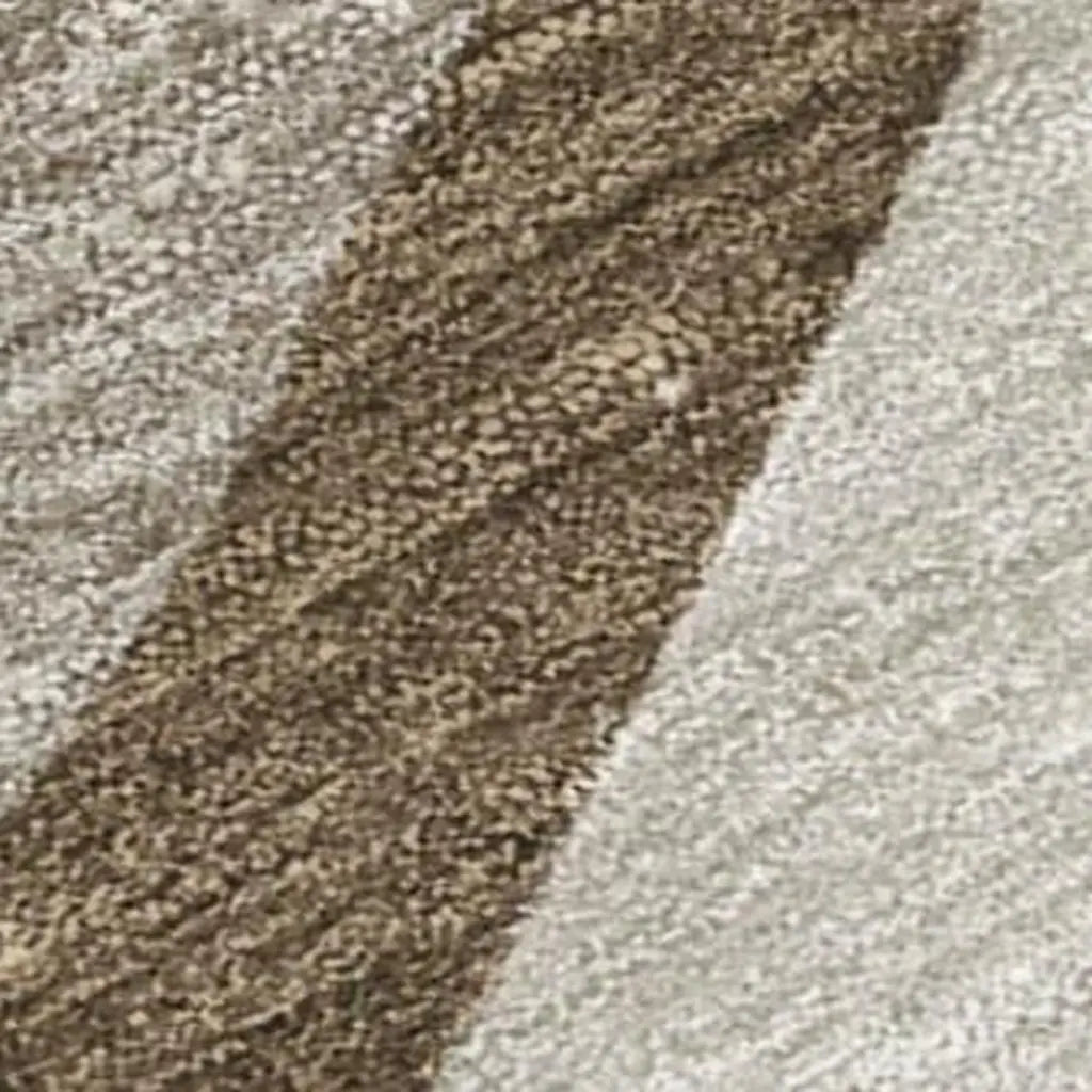 8' X 10' Brown And Ivory Abstract Washable Indoor Outdoor Area Rug Homeroots Outdoor