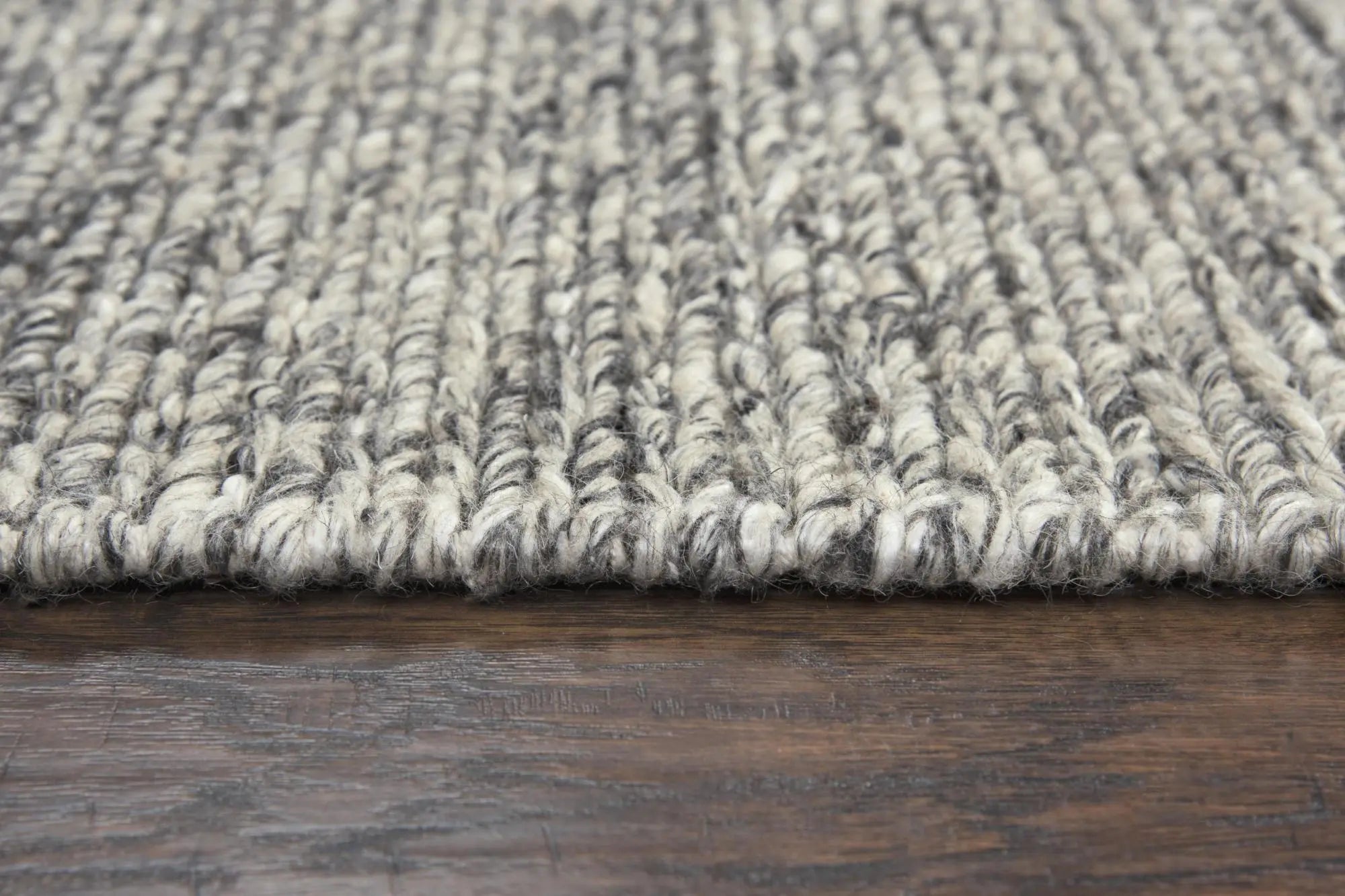 8' X 10' Brown And Natural Wool Hand Woven Area Rug Homeroots Home Decor