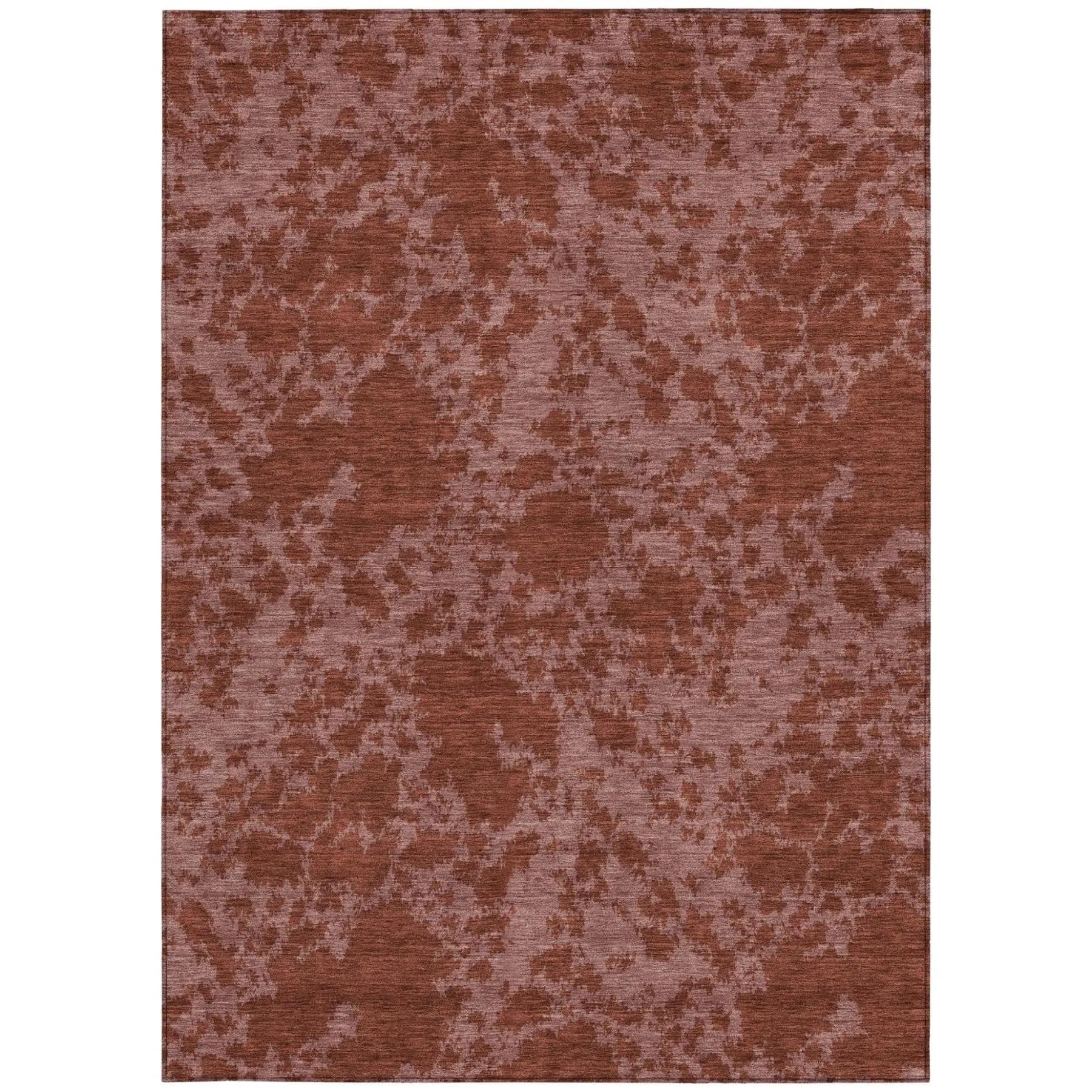 8' X 10' Burgundy And Red Abstract Washable Indoor Outdoor Area Rug Homeroots Outdoor