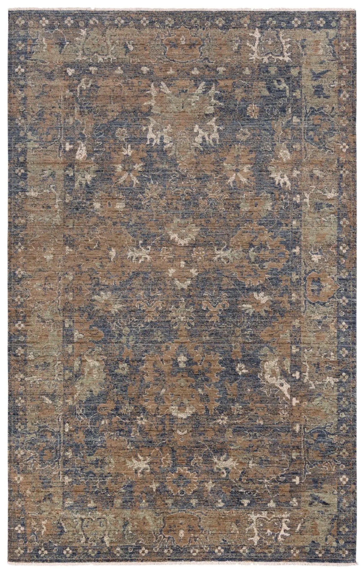 8' X 10' Charcoal Beige And Ivory Wool Oriental Hand Carved Handmade Area Rug Homeroots Home Decor