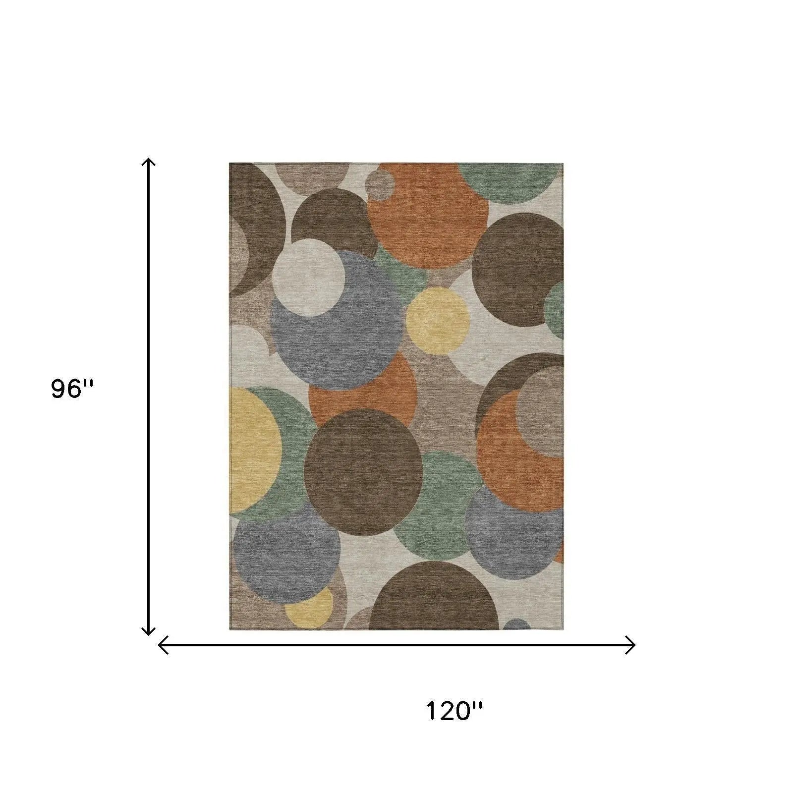 8' X 10' Chocolate And Brown Geometric Washable Indoor Outdoor Area Rug Homeroots Outdoor