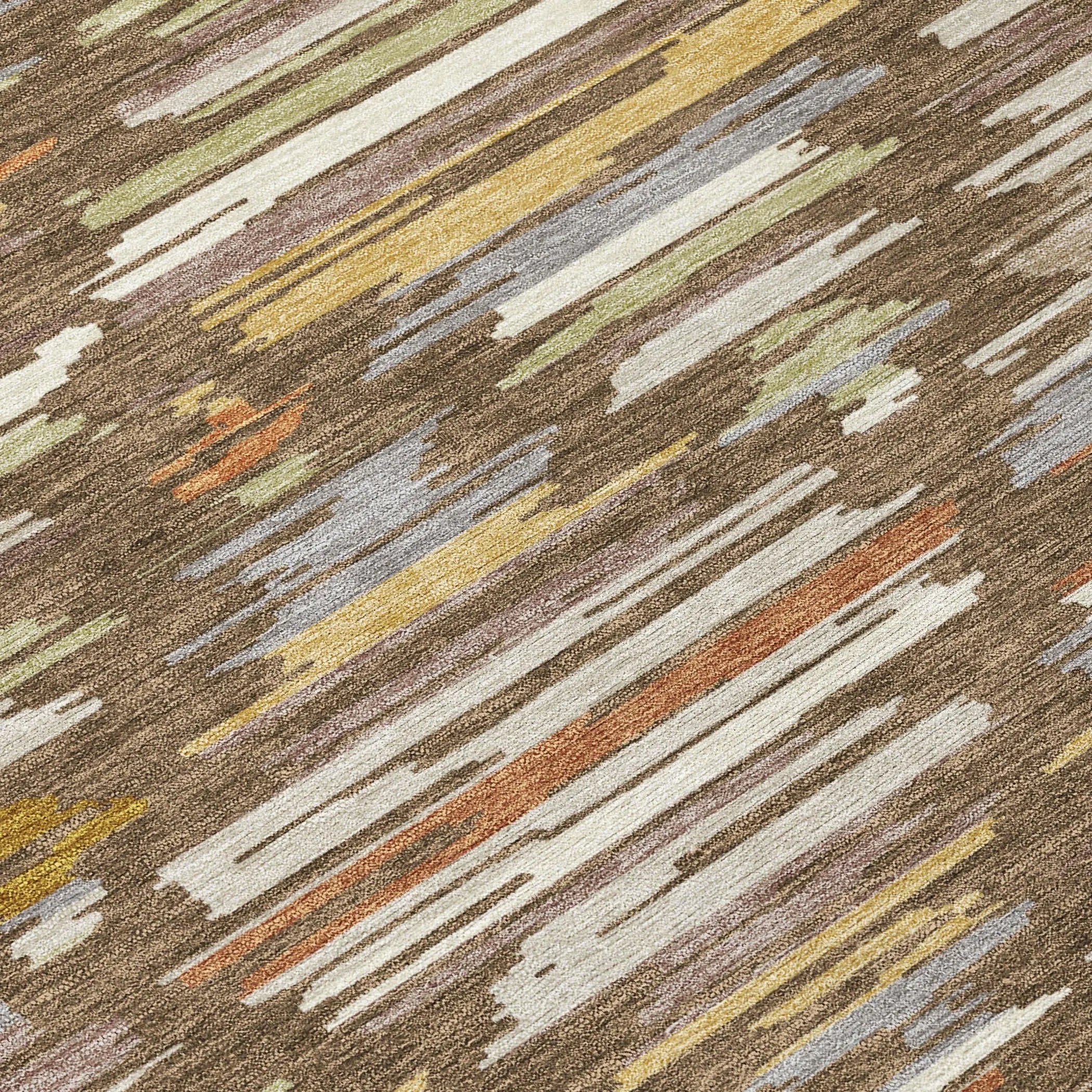 8' X 10' Chocolate And Gray Southwestern Washable Indoor Outdoor Area Rug Homeroots Outdoor