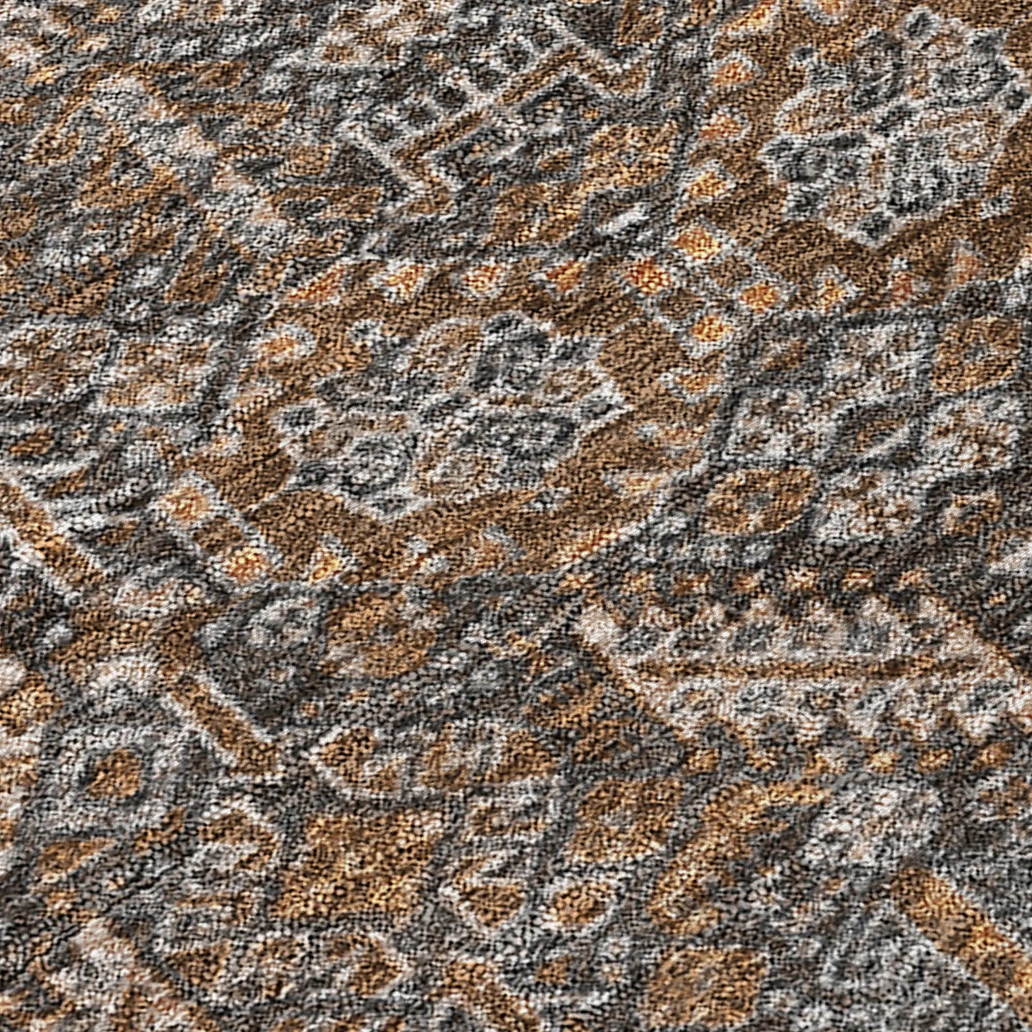 8' X 10' Chocolate Floral Washable Non Skid Indoor Outdoor Area Rug Homeroots Outdoor