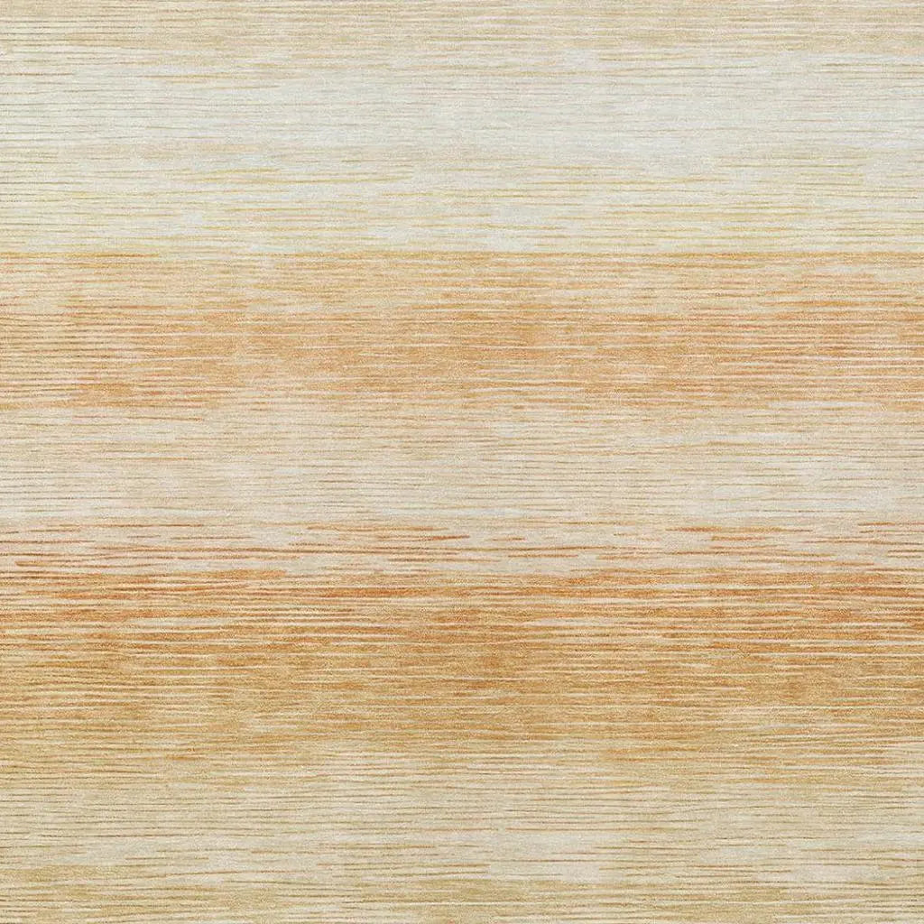 8' X 10' Copper And Orange Striped Washable Indoor Outdoor Area Rug Homeroots Outdoor