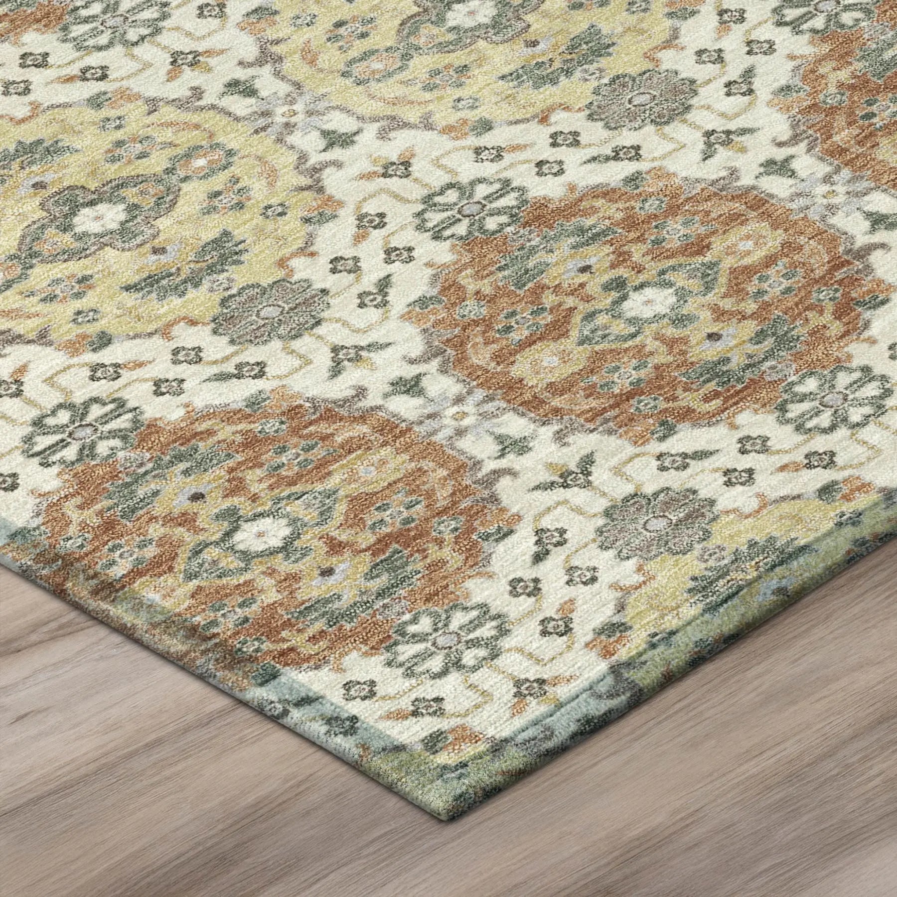 8' X 10' Cream And Ivory Striped Washable Indoor Outdoor Area Rug Homeroots Outdoor