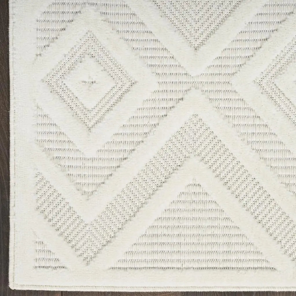 8' X 10' Cream Indoor Outdoor Area Rug Homeroots Outdoor