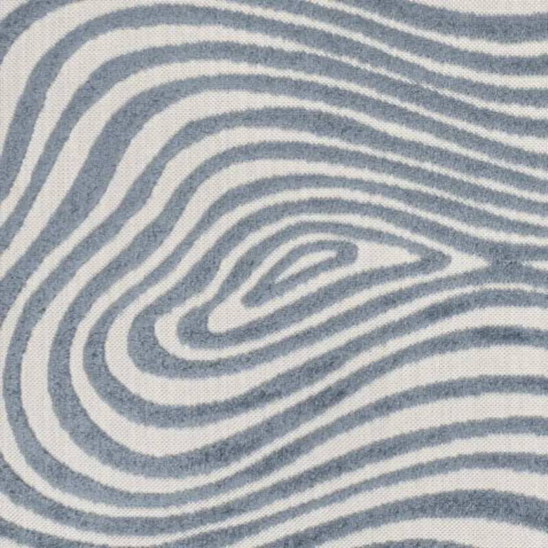 8' X 10' Dark Blue And Cream Abstract Indoor Outdoor Area Rug Homeroots Outdoor