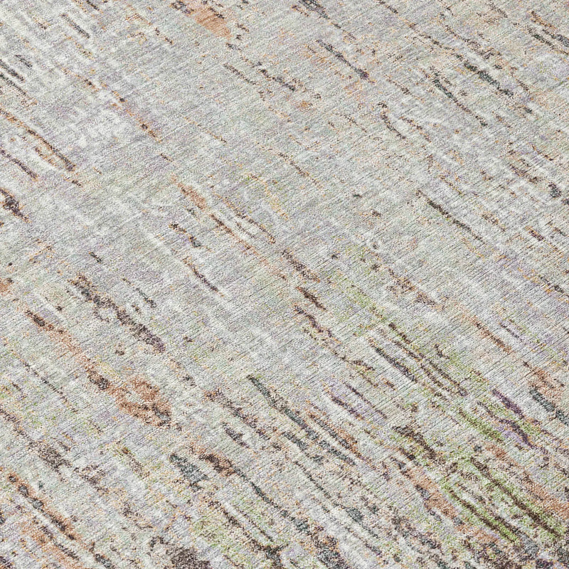 8' X 10' Gray And Beige Striped Washable Indoor Outdoor Area Rug Homeroots Outdoor