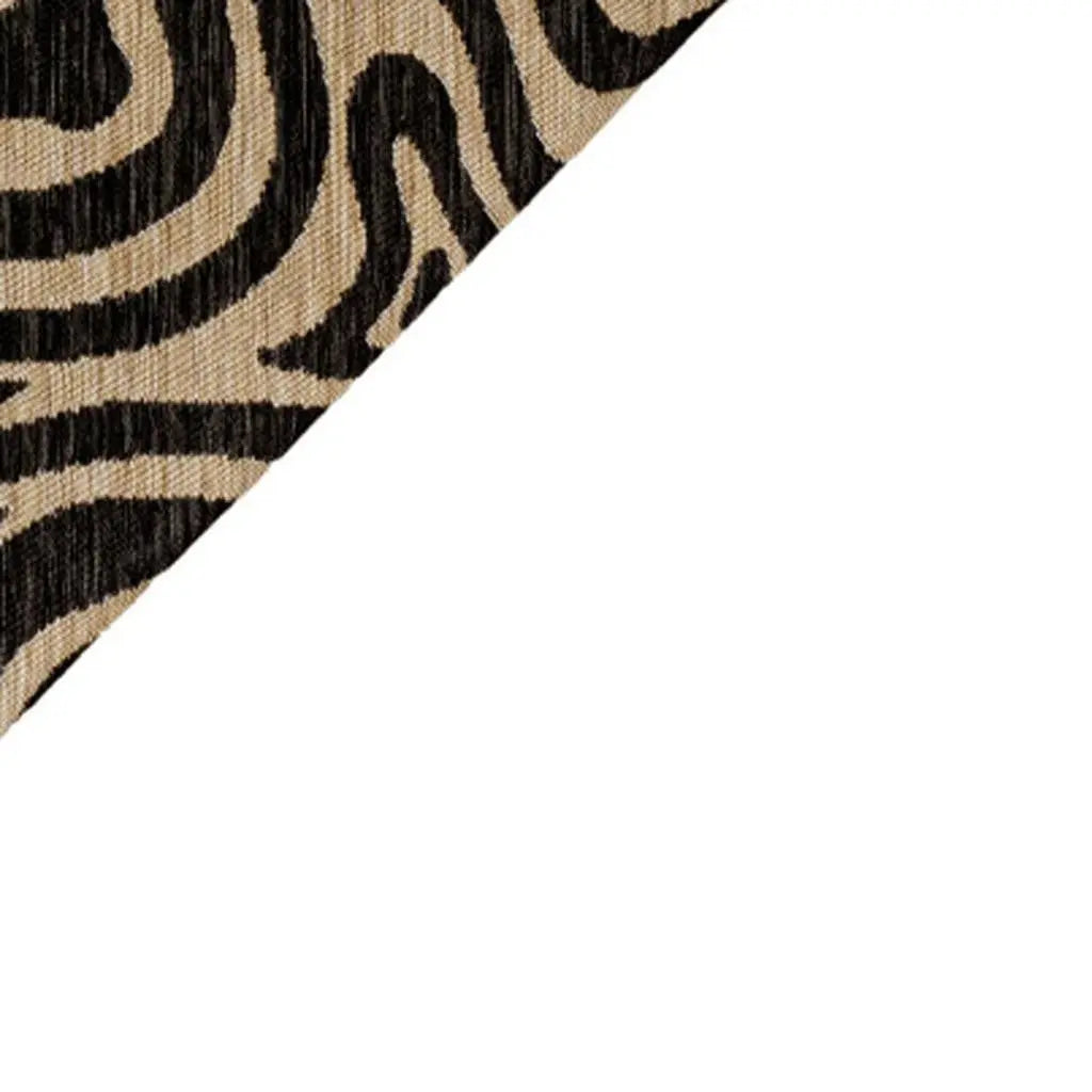 8' X 10' Gray And Cream Abstract Washable Indoor Outdoor Area Rug Homeroots Outdoor