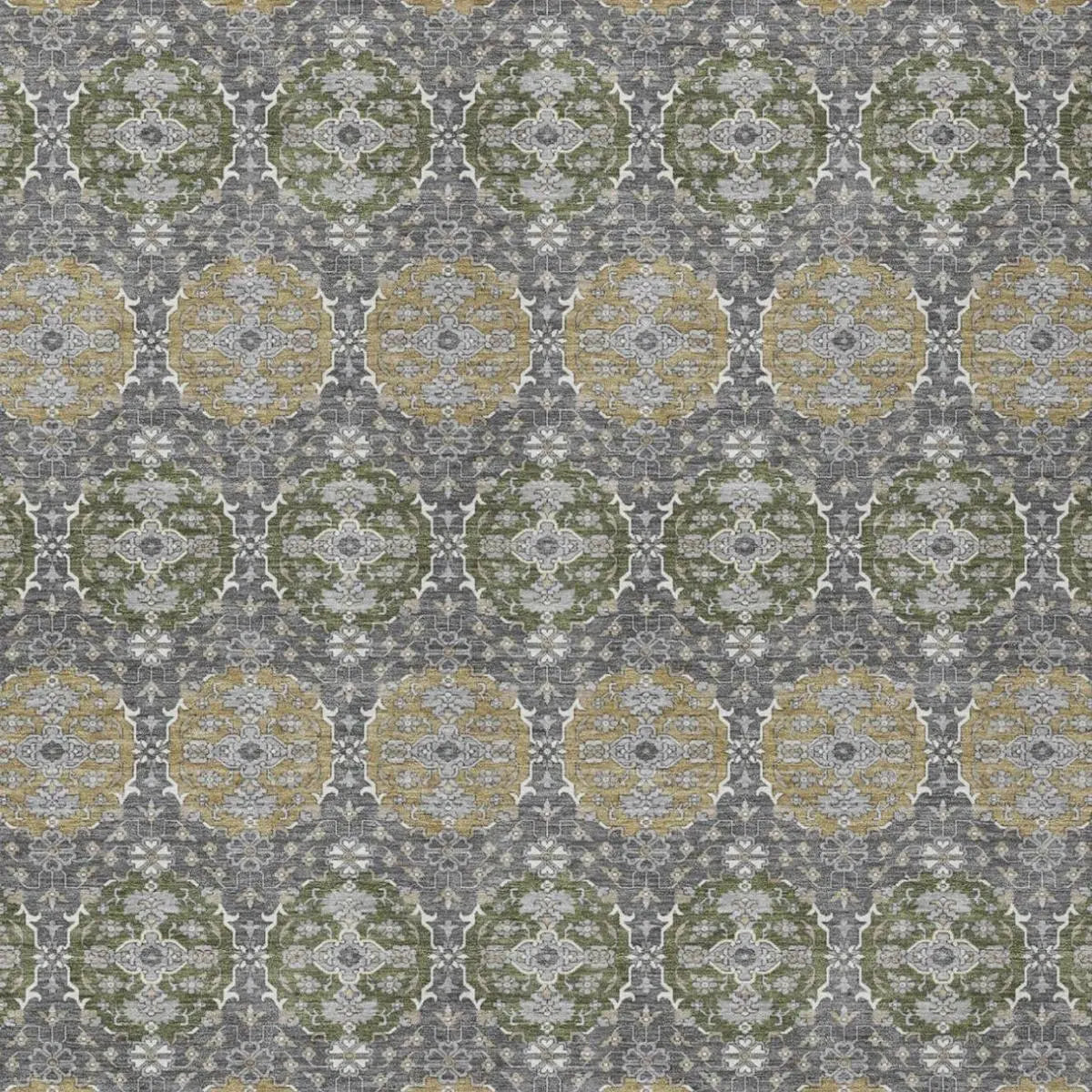8' X 10' Gray And Graphite Striped Washable Indoor Outdoor Area Rug Homeroots Outdoor