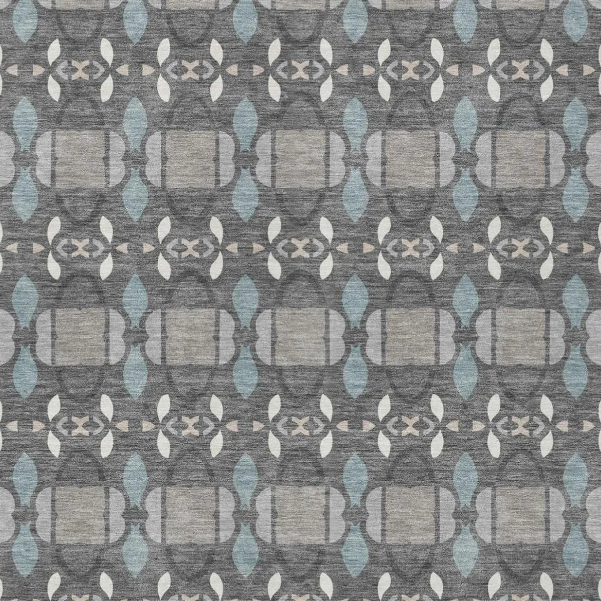 8' X 10' Gray And Graphite Striped Washable Indoor Outdoor Area Rug Homeroots Outdoor