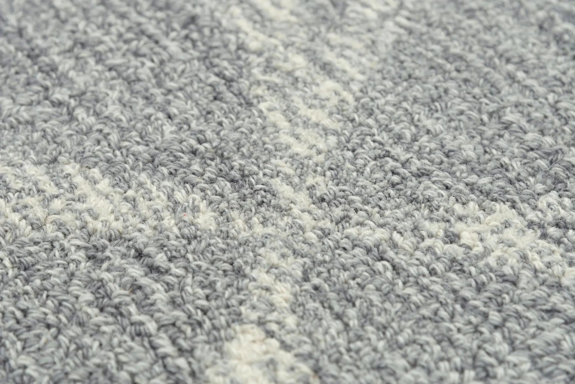 8' X 10' Gray And Light Gray Wool Trellis Hand Tufted Area Rug Homeroots Home Decor