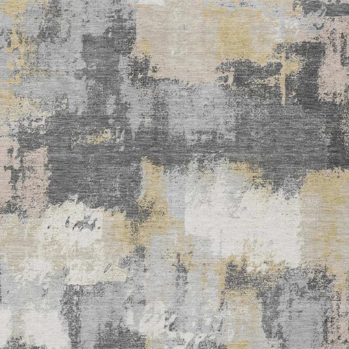 8' X 10' Gray And Silver Abstract Washable Indoor Outdoor Area Rug Homeroots Outdoor