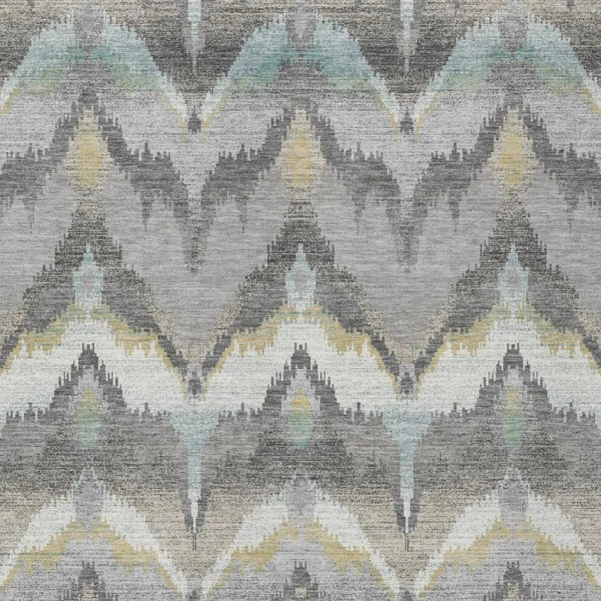 8' X 10' Gray And Silver Abstract Washable Indoor Outdoor Area Rug Homeroots Outdoor