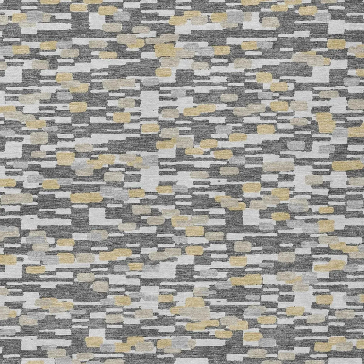 8' X 10' Gray And Silver Geometric Washable Indoor Outdoor Area Rug Homeroots Outdoor