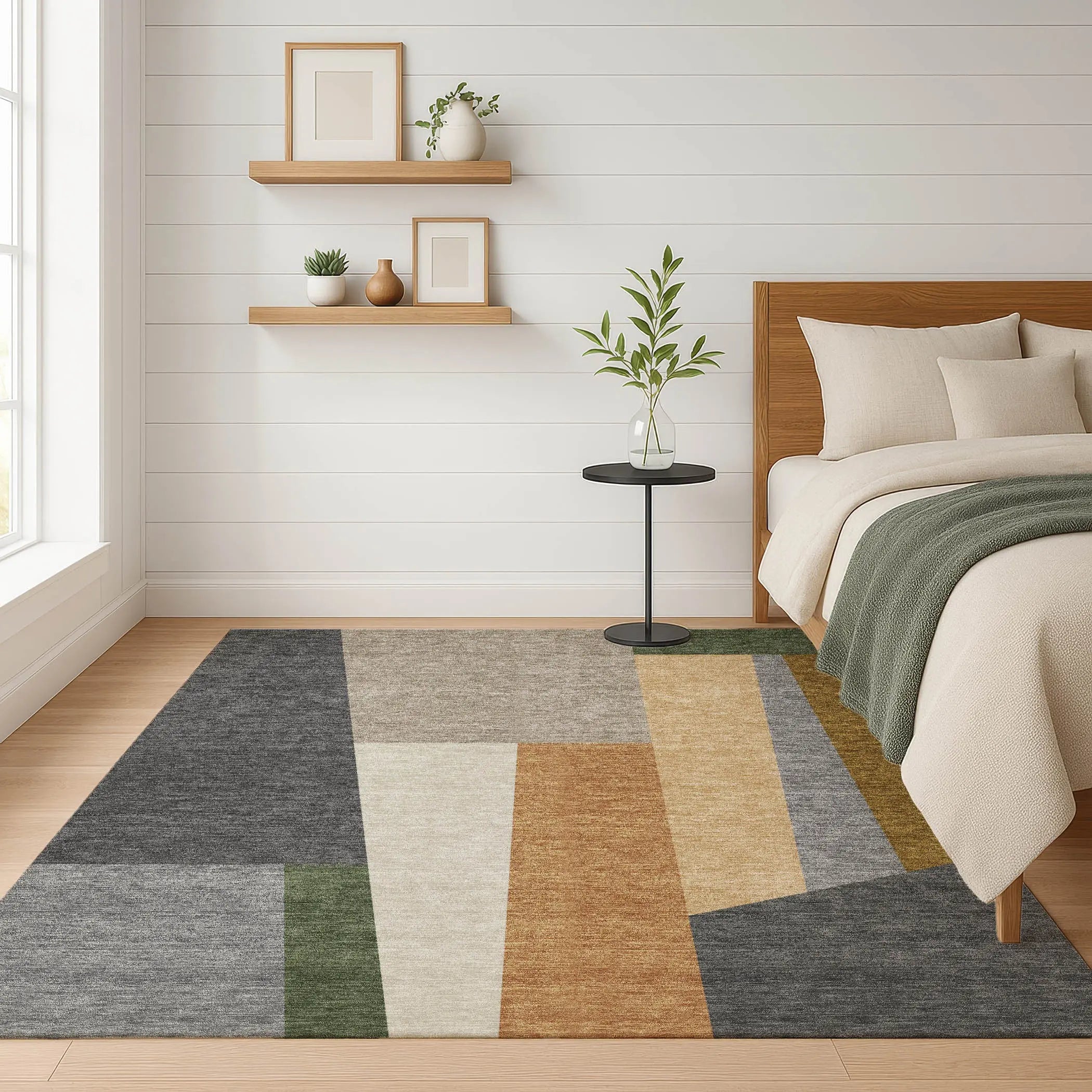 8' X 10' Gray And Taupe Geometric Washable Indoor Outdoor Area Rug Homeroots Outdoor