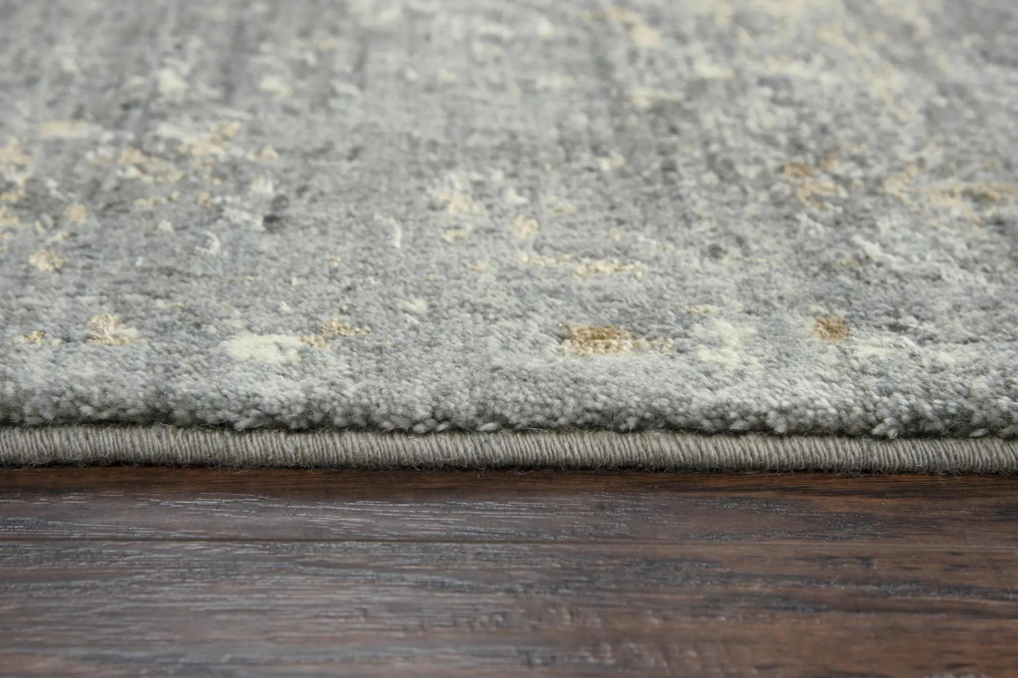 8' X 10' Gray Beige And Ivory New Zealand Lambs Wool Oriental Hand Carved Handmade Area Rug Homeroots Home Decor