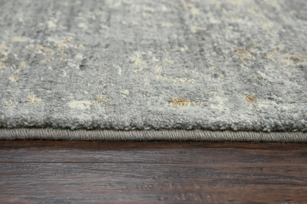 8' X 10' Gray Beige And Ivory New Zealand Lambs Wool Oriental Hand Carved Handmade Area Rug Homeroots Home Decor