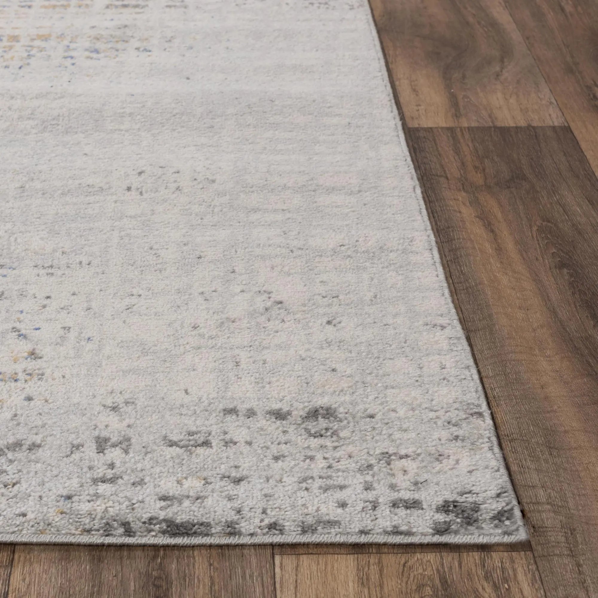 8' X 10' Gray Blue Yellow And Ivory Abstract Area Rug Homeroots Home Decor
