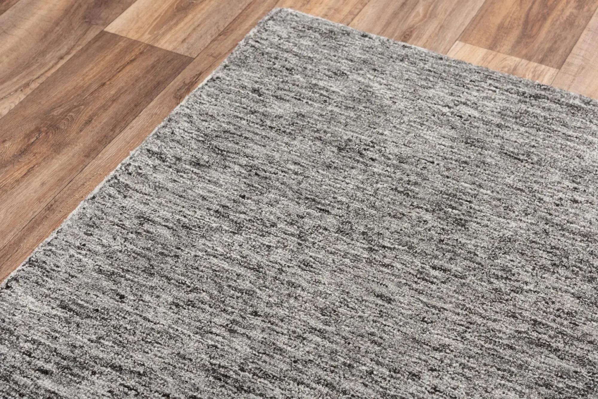 8' X 10' Gray Charcoal And Black Wool Hand Tufted Area Rug Homeroots Home Decor