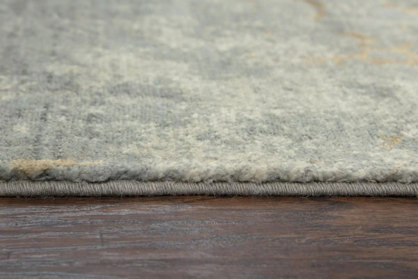 8' X 10' Gray Light Gray Beige And Ivory New Zealand Lambs Wool Trellis Hand Carved Handmade Area Rug Homeroots Home Decor