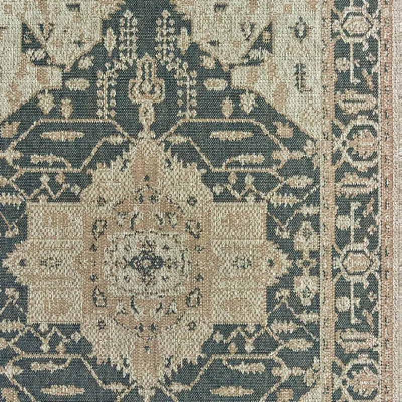 8' X 10' Gray Oriental Stain Resistant Indoor Outdoor Area Rug Homeroots Outdoor