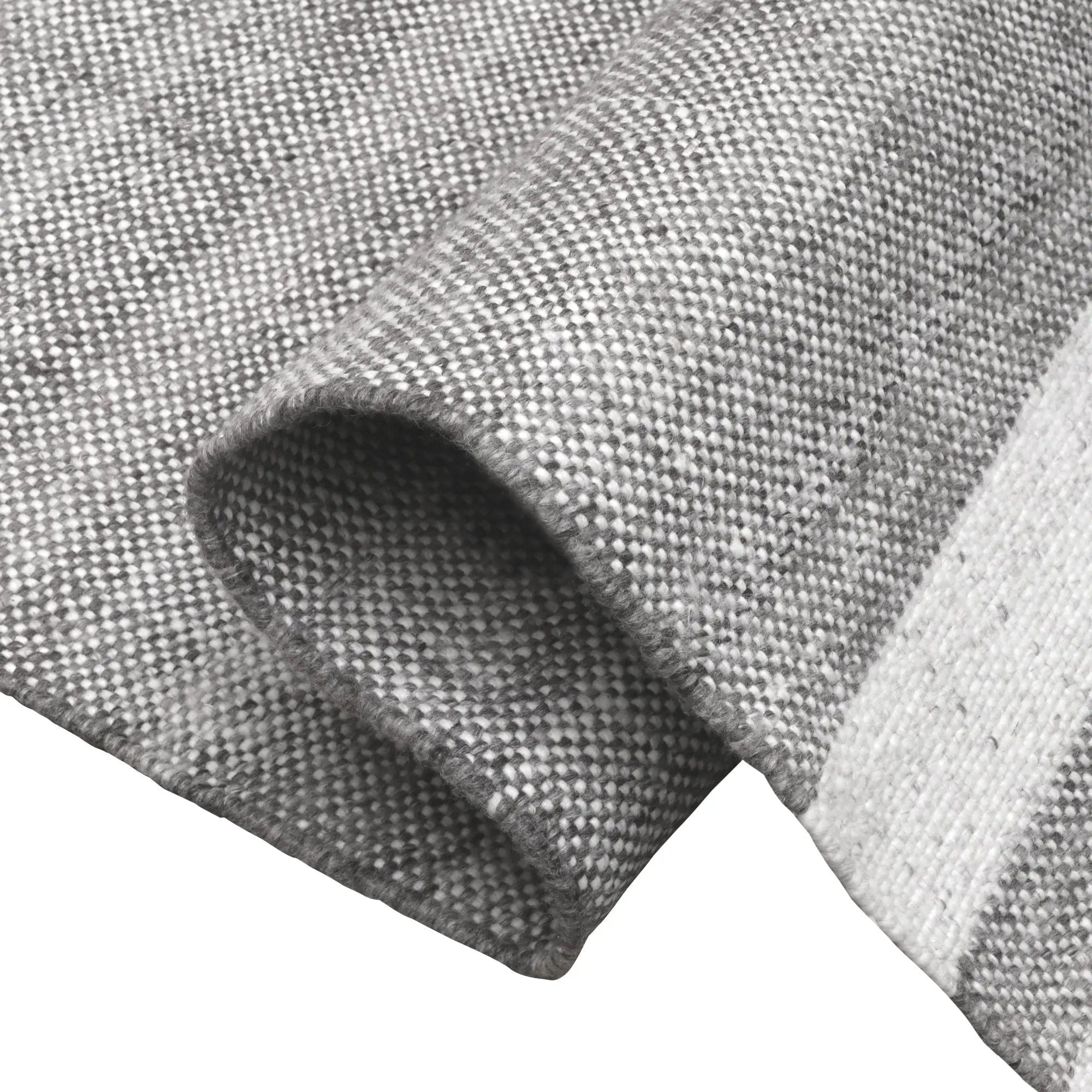 8' X 10' Gray Striped Handmade Indoor Outdoor Area Rug Homeroots Outdoor