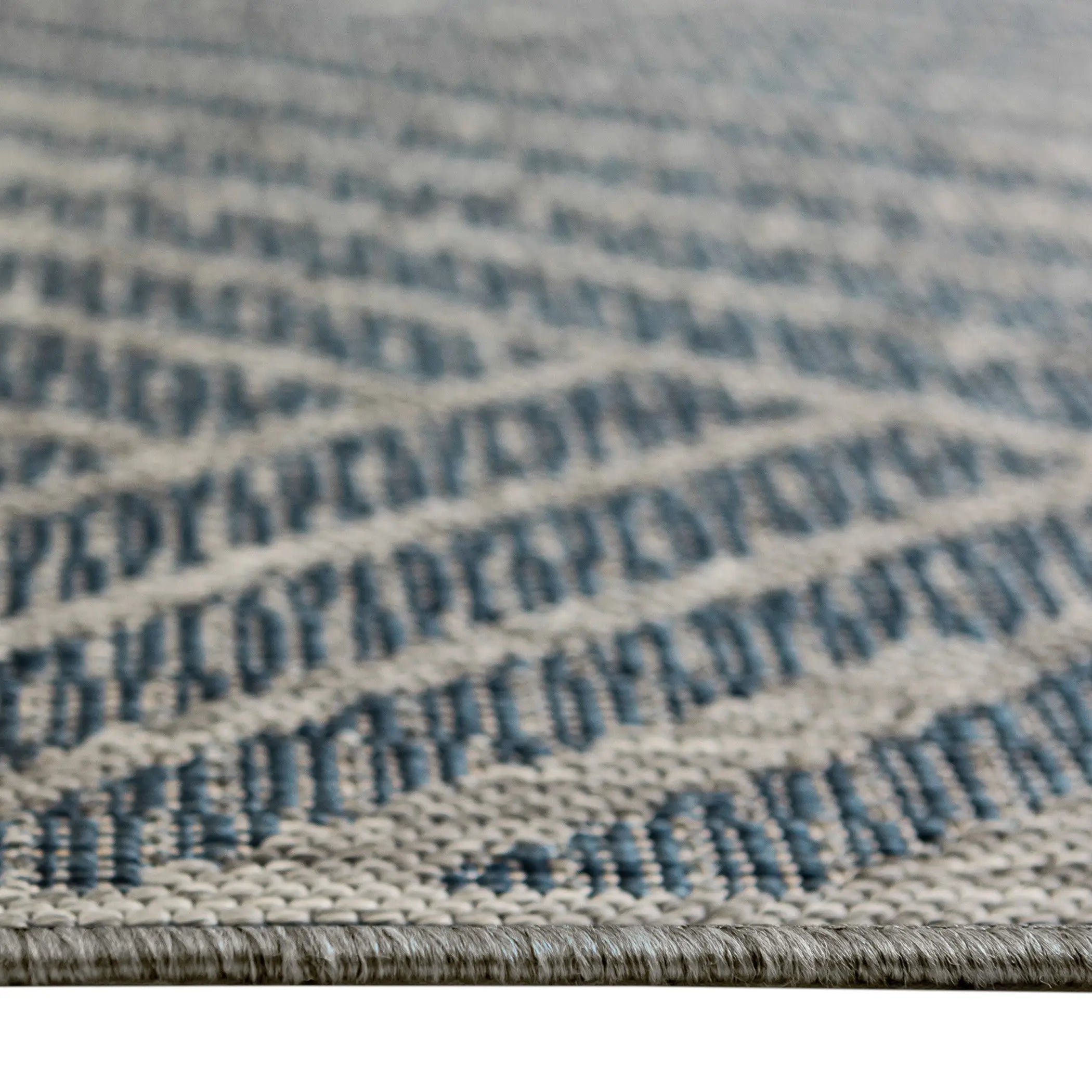 8' X 10' Gray and Blue Geometric Stain Resistant Indoor Outdoor Area Rug Homeroots Outdoor