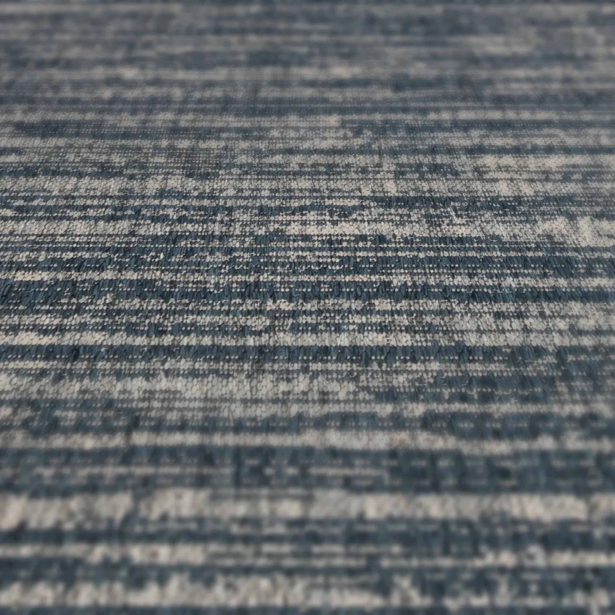 8' X 10' Gray and Blue Striped Stain Resistant Indoor Outdoor Area Rug Homeroots Outdoor