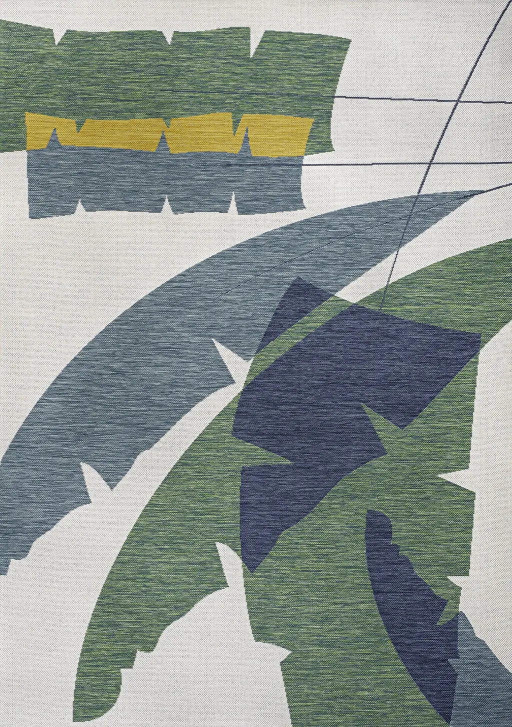 8' X 10' Green And Cream Abstract Indoor Outdoor Area Rug Homeroots Outdoor