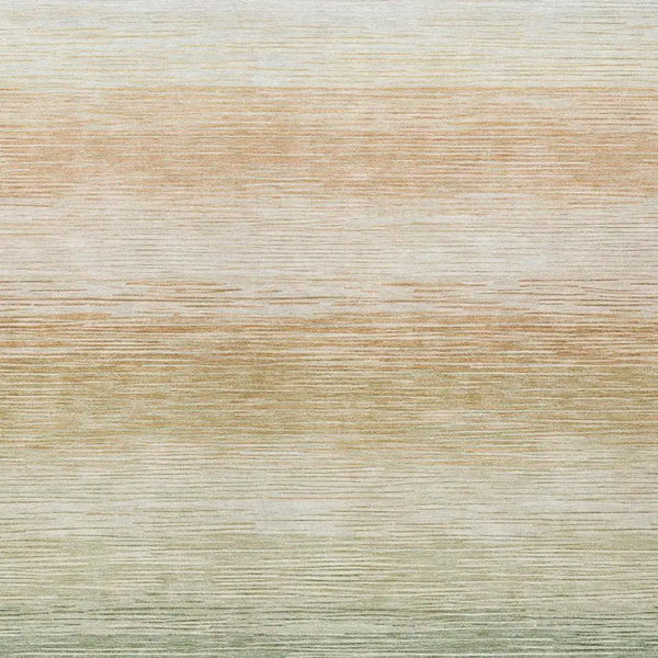 8' X 10' Green And Linen Striped Washable Indoor Outdoor Area Rug Homeroots Outdoor
