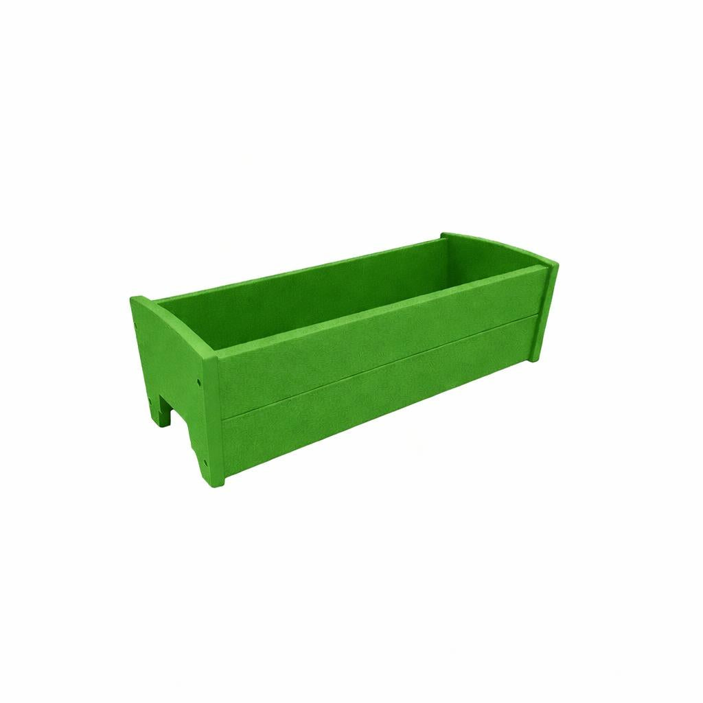 8" X 10" Green Heavy Duty Plastic Rectangular Railing Planter Homeroots Outdoor