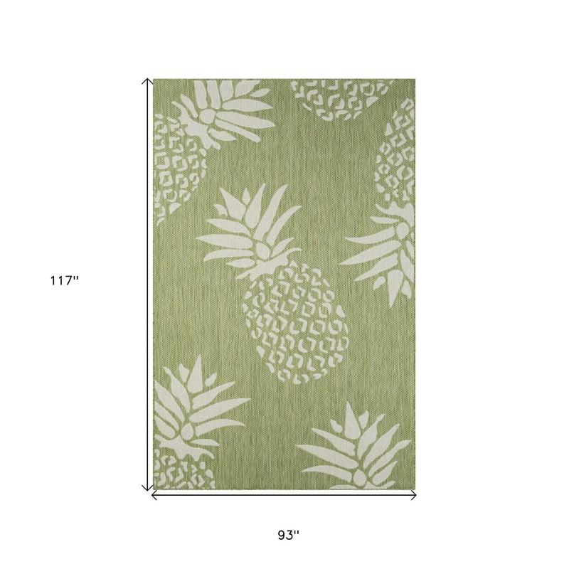 8' X 10' Green Indoor Outdoor Area Rug Homeroots Outdoor