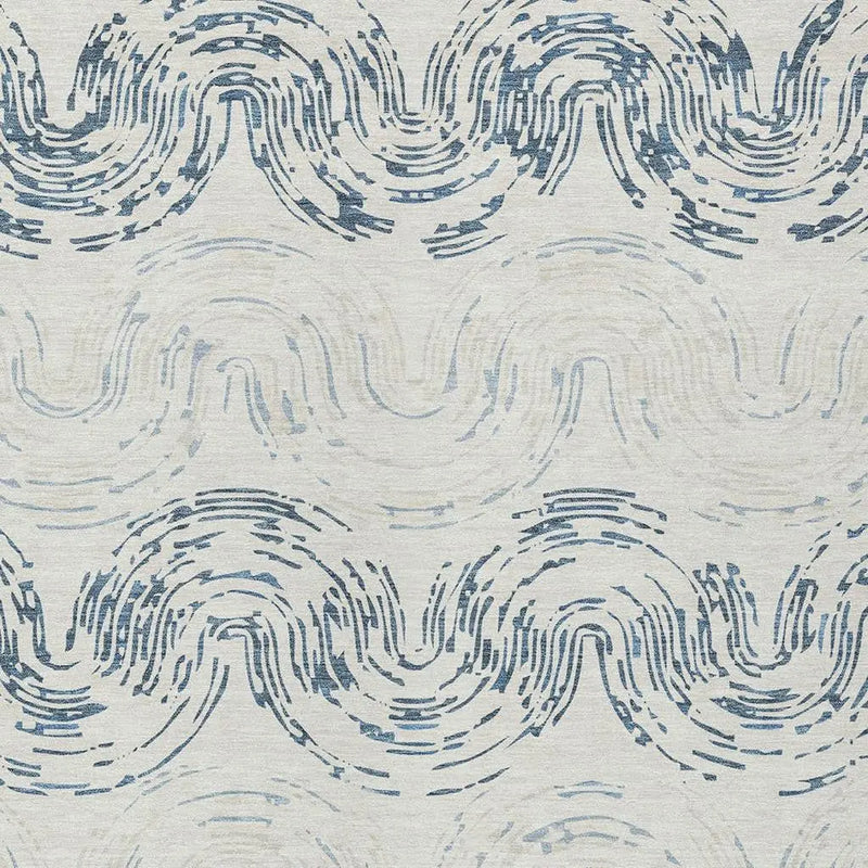 8' X 10' Ivory And Beige Abstract Washable Indoor Outdoor Area Rug Homeroots Outdoor