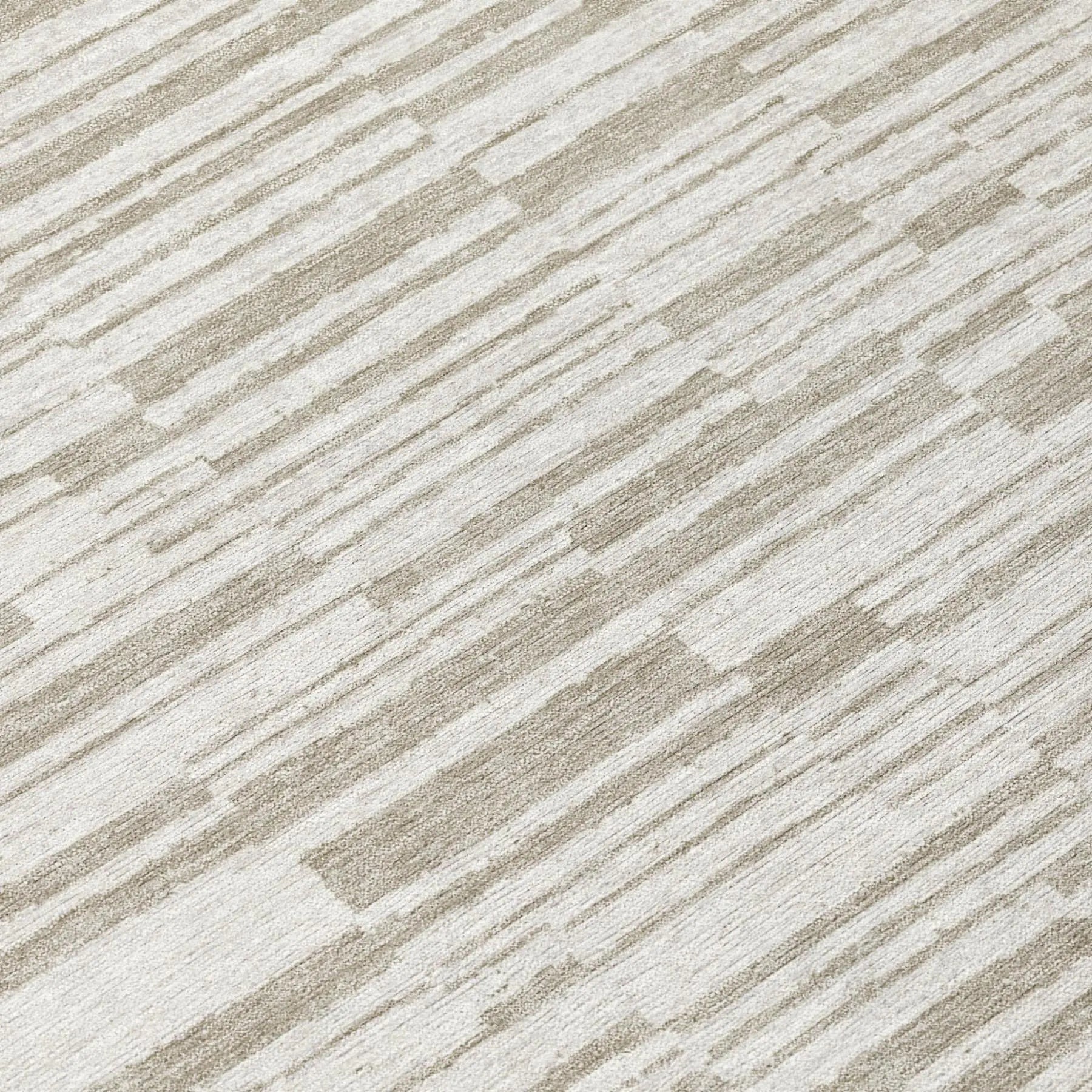 8' X 10' Ivory And Beige Striped Washable Indoor Outdoor Area Rug Homeroots Outdoor