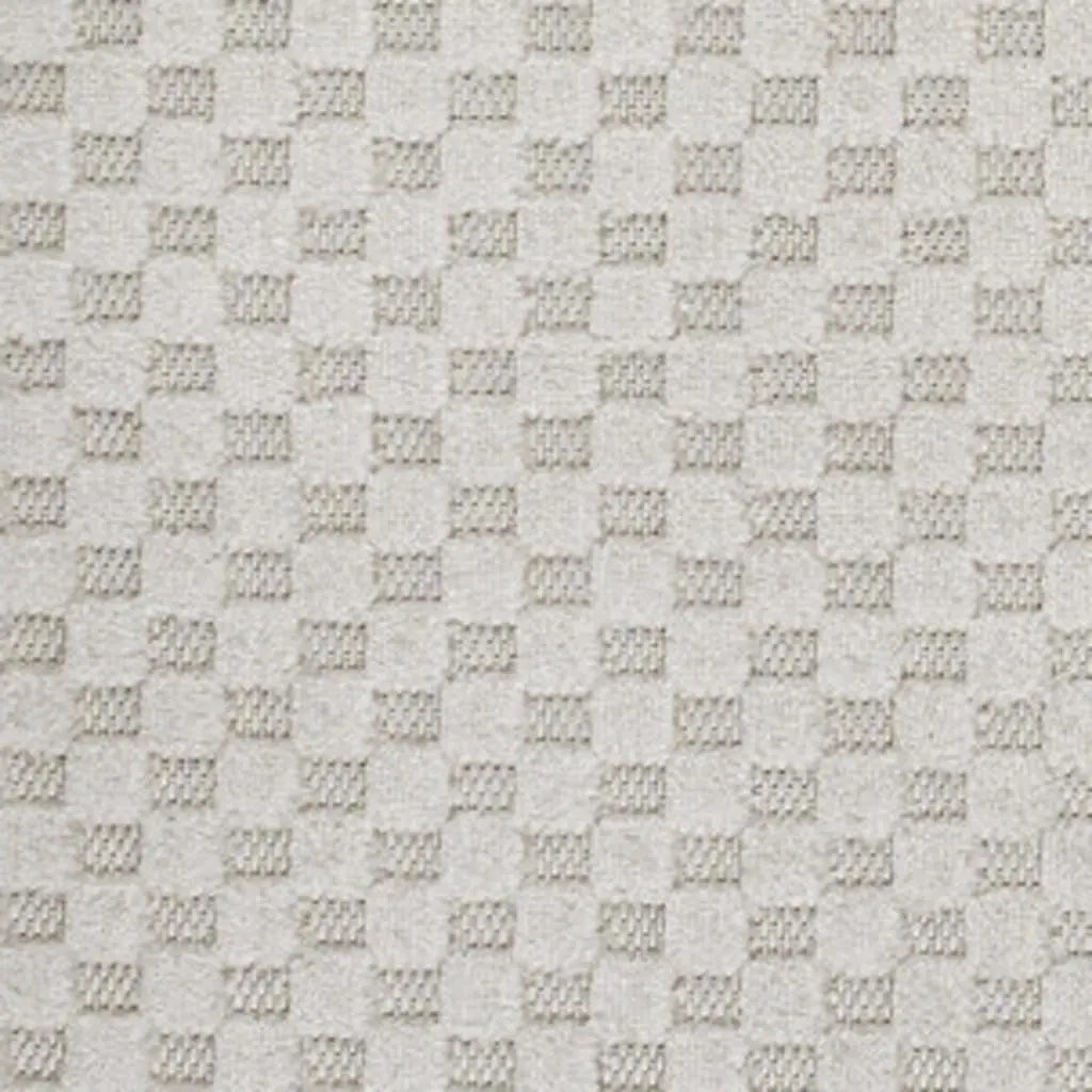 8' X 10' Ivory And Cream Plaid Indoor Outdoor Area Rug Homeroots Outdoor