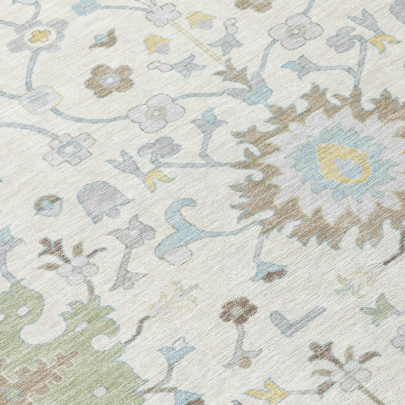 8' X 10' Ivory And Green Faux Bois Washable Indoor Outdoor Area Rug Homeroots Outdoor