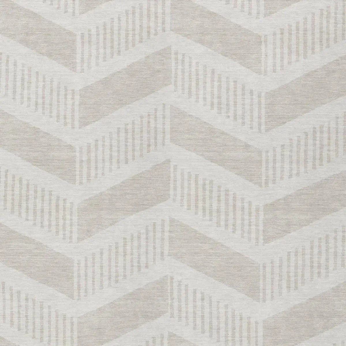 8' X 10' Ivory And Linen Geometric Washable Indoor Outdoor Area Rug Homeroots Outdoor