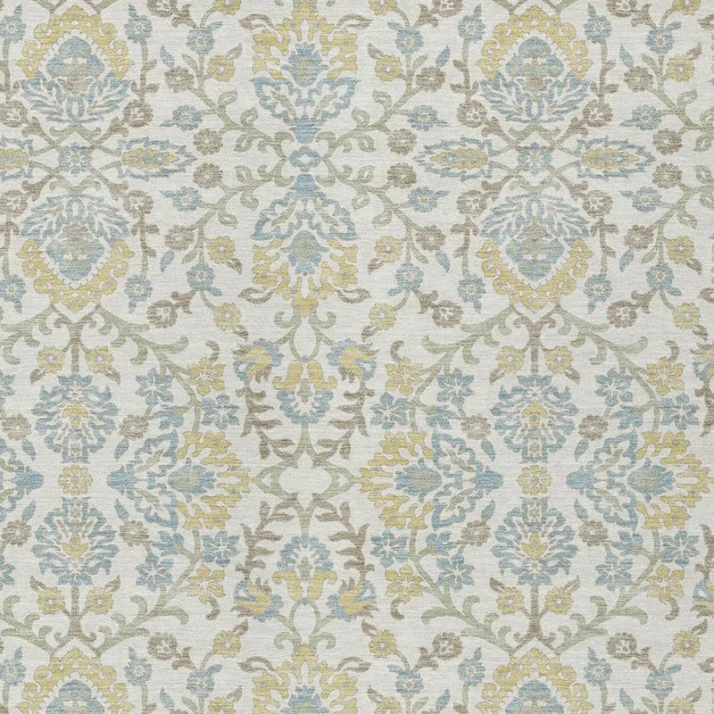 8' X 10' Ivory And Linen Geometric Washable Indoor Outdoor Area Rug Homeroots Outdoor